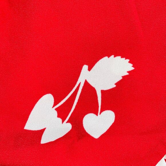 ModCloth Red White Cherry Ruffled Wrap Skirt Size 2 NWT - Picture 5 of 9